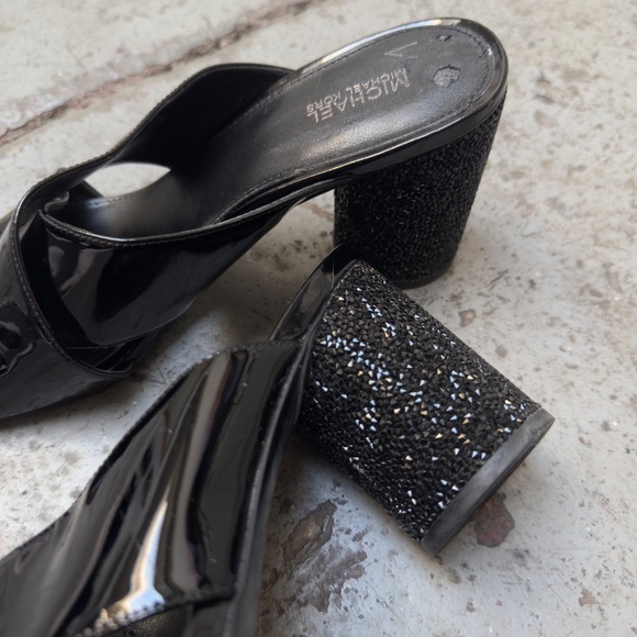 MICHAEL Michael Kors Slide Mule with Black Crystal Heel 8 - Picture 9 of 10